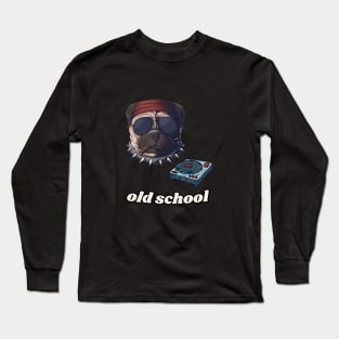 old school dj dog Long Sleeve T-Shirt